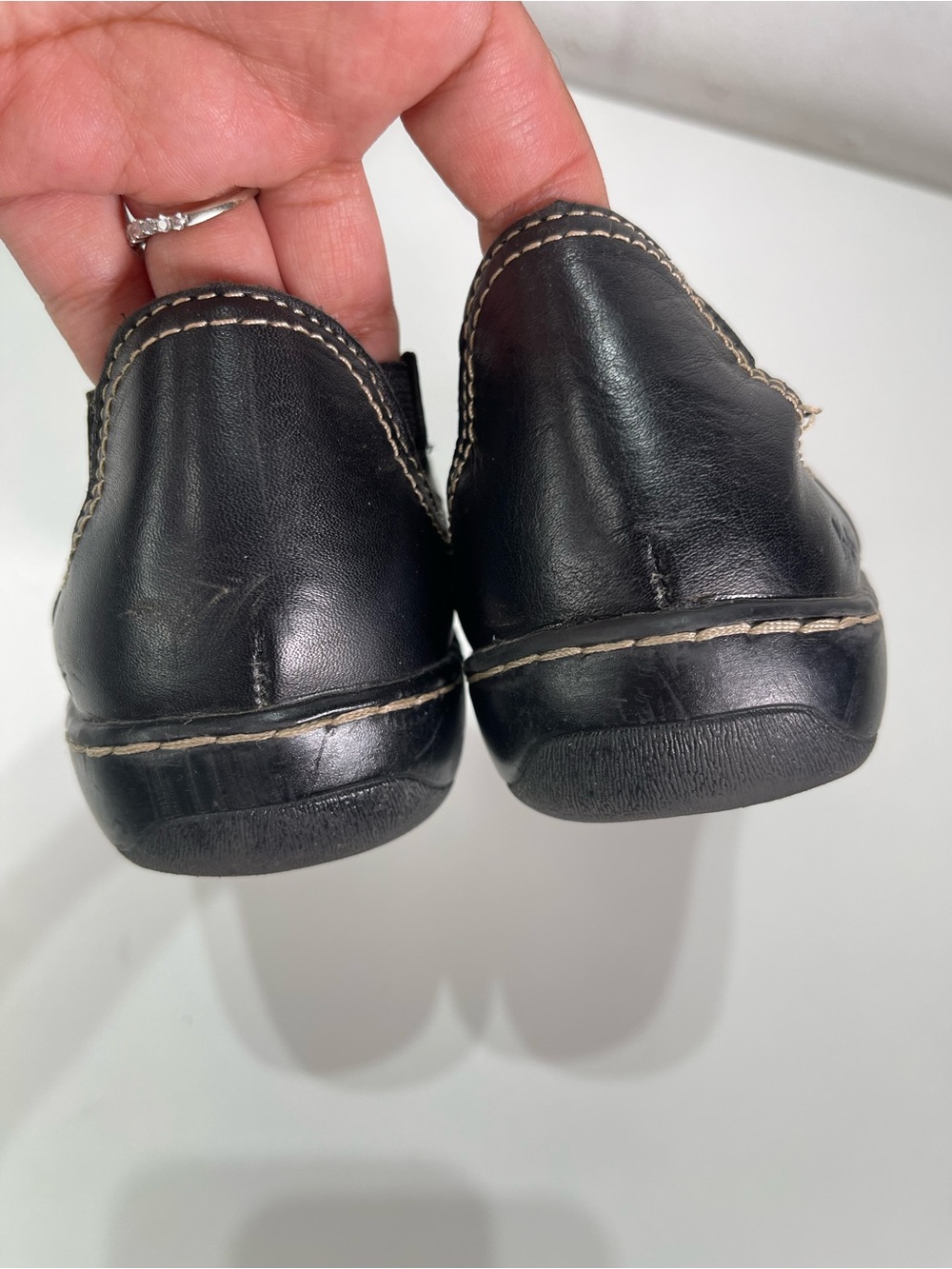 Born BOC Black Mary Jane Leather Shoes Women's 8 M Flats Comfort Slip On Preppy - Picture 4 of 8